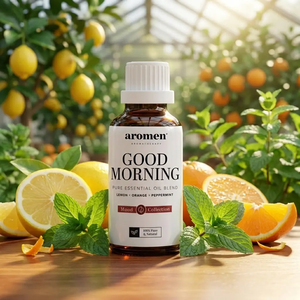 Aromen Goodmorning med sitron, appelsin, mandarin og peppermynte