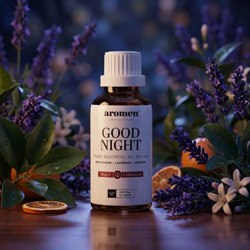 Aromen Goodnight med lavendel, petitgrain og appelsin