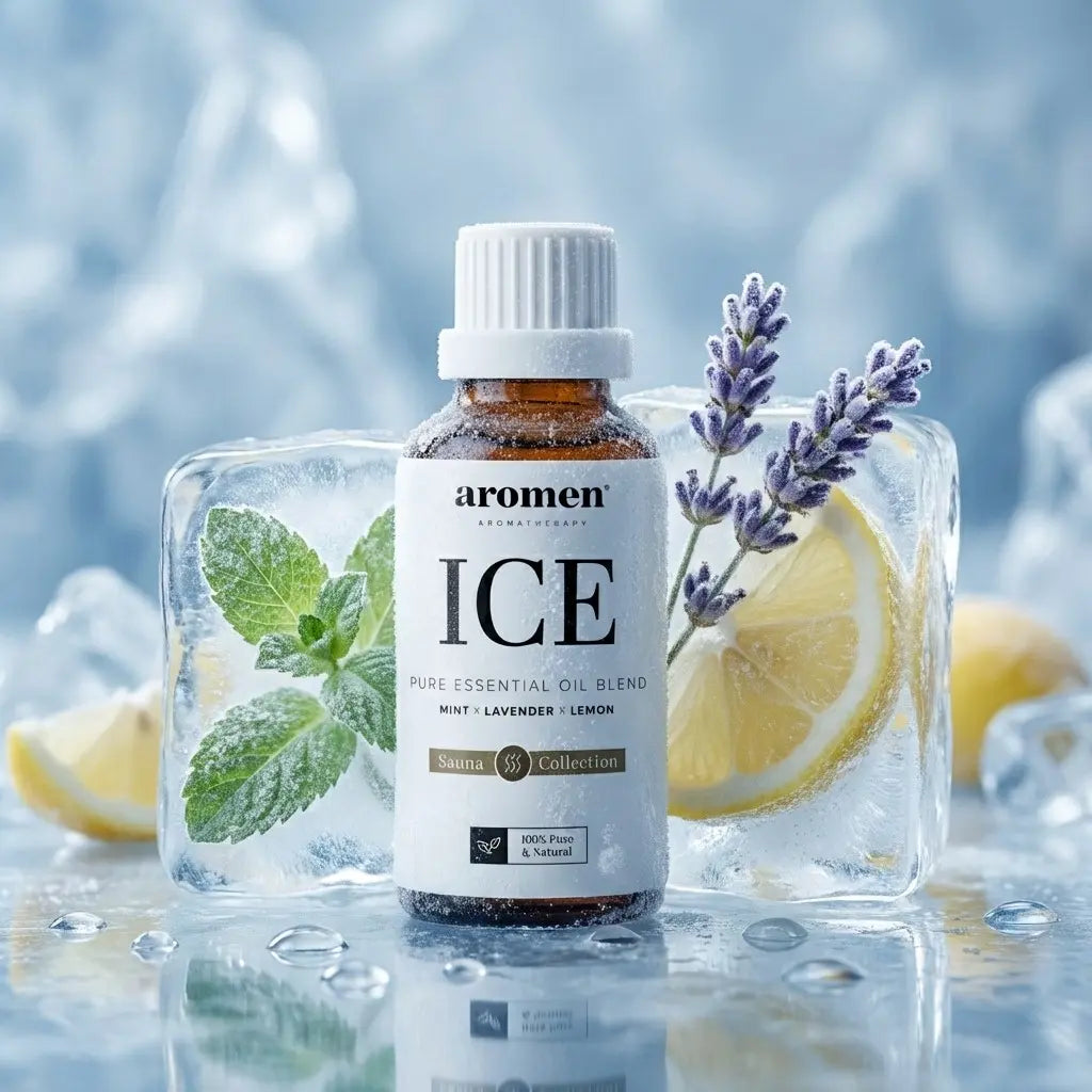 Aromen Ice med mynte, lavendel, tea tree og appelsin