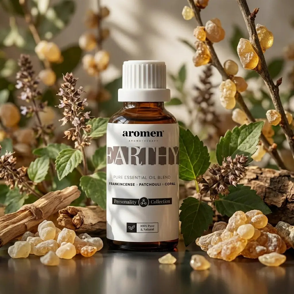 Earthy Blend – Aromen oljeblanding til badstue, 11 ml – duftprofil
