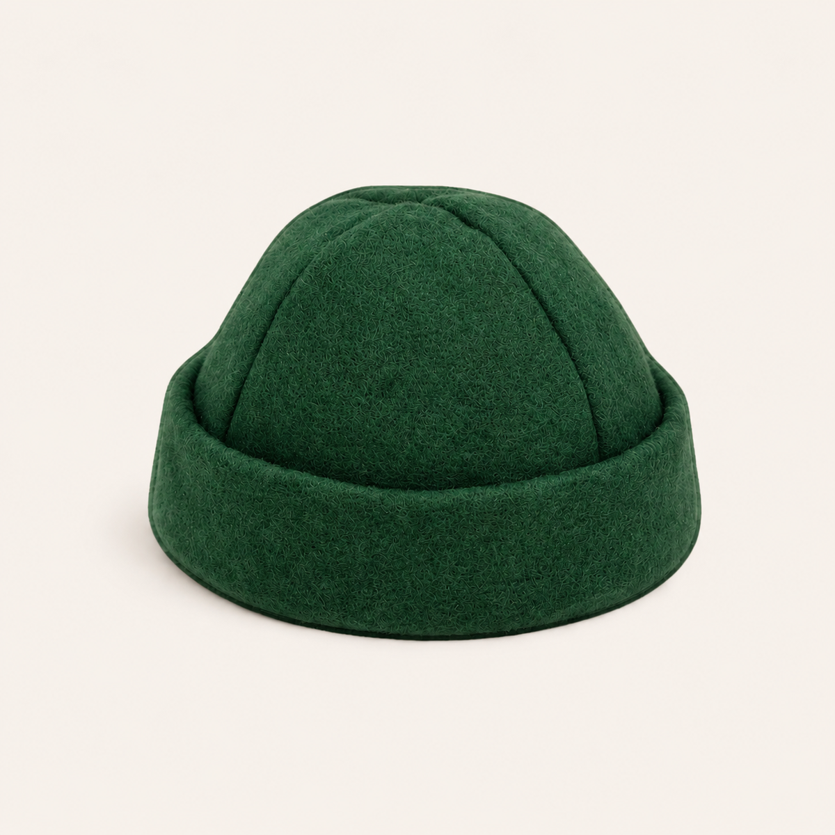 Bulandet sauna hat in dark green 100% Norwegian wool from Løyly